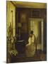 An Interior with a Woman Sewing-Carl Holsoe-Mounted Giclee Print