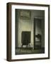 An Interior with the Artist's Easel-Vilhelm Hammershoi-Framed Giclee Print