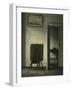 An Interior with the Artist's Easel-Vilhelm Hammershoi-Framed Giclee Print