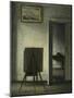 An Interior with the Artist's Easel-Vilhelm Hammershoi-Mounted Giclee Print