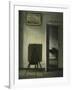 An Interior with the Artist's Easel-Vilhelm Hammershoi-Framed Giclee Print