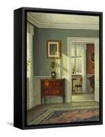 An Interior-Hans Hilsoe-Framed Stretched Canvas