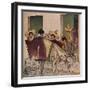 'An Interlude - The Breadman's Donkey', 1912-Helen Hyde-Framed Giclee Print