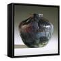 An Internally Decorated and Intaglio-Carved Favrile Glass Vase-Guiseppe Barovier-Framed Stretched Canvas