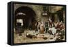 An Interrupted Banquet-Juan José Gárate y Clavero-Framed Stretched Canvas