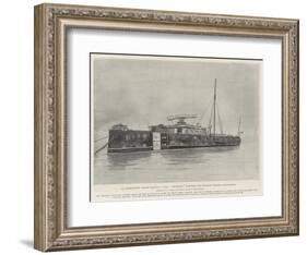 An Interrupted Target Practice, HMS Belleisle Prepared for Further Gunnery Experiments-Fred T. Jane-Framed Giclee Print