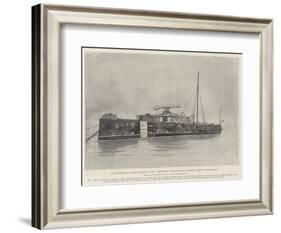 An Interrupted Target Practice, HMS Belleisle Prepared for Further Gunnery Experiments-Fred T. Jane-Framed Giclee Print