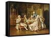 An Intriguing Idea, Dated 1883-Johann Hamza-Framed Stretched Canvas