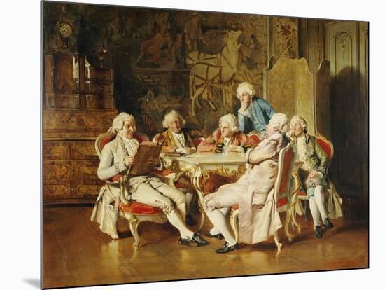 An Intriguing Idea, Dated 1883-Johann Hamza-Mounted Giclee Print