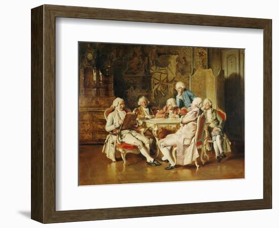 An Intriguing Idea, Dated 1883-Johann Hamza-Framed Giclee Print