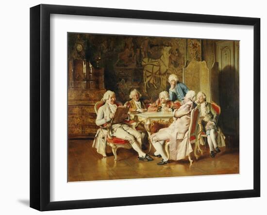 An Intriguing Idea, Dated 1883-Johann Hamza-Framed Giclee Print