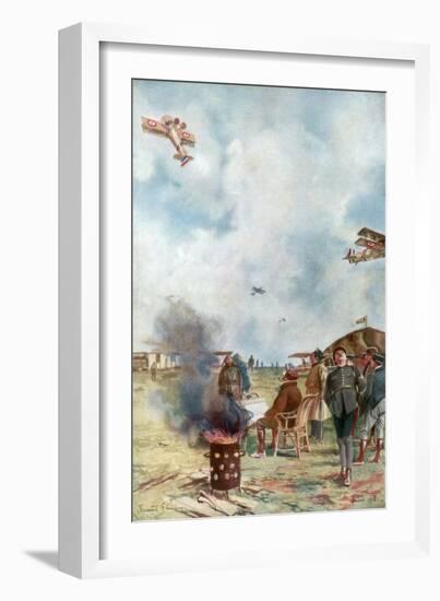 An Inversion a Little Close to the Ground, 1918-Francois Flameng-Framed Giclee Print