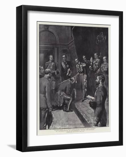 An Investiture at Government House, Melbourne-Sydney Prior Hall-Framed Giclee Print