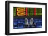 An Investor Puts His Feet onto the Back of a Chairs-Jianan Yu-Framed Photographic Print