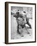 An Iranian Performace of a Man Wrestling a Bear in Public-Dmitri Kessel-Framed Photographic Print