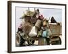 An Iraqi Family and Their Sheep Ride on Their Tractor to Fetch Water Outside the Town of Najaf-null-Framed Photographic Print