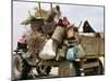 An Iraqi Family and Their Sheep Ride on Their Tractor to Fetch Water Outside the Town of Najaf-null-Mounted Photographic Print