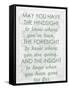 An Irish Blessing on Hindsight, Foresight & Insight - 1741, Ireland Map-null-Framed Stretched Canvas