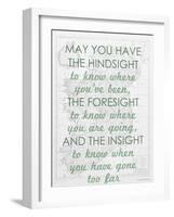 An Irish Blessing on Hindsight, Foresight & Insight - 1741, Ireland Map-null-Framed Giclee Print