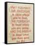 An Irish Blessing on Hindsight, Foresight & Insight - 1741, Ireland Map-null-Framed Stretched Canvas