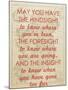 An Irish Blessing on Hindsight, Foresight & Insight - 1741, Ireland Map-null-Mounted Giclee Print