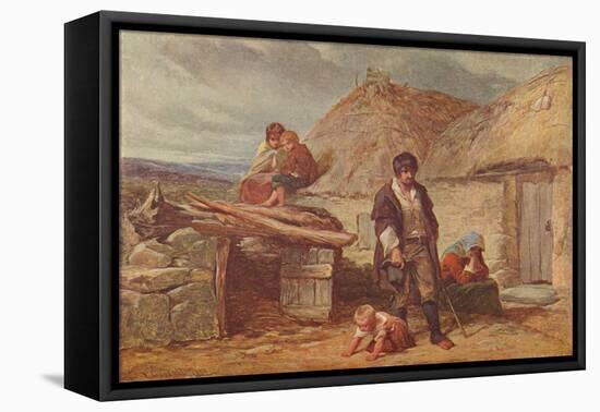 'An Irish Eviction', 1850 (1906)-Frederick Goodall-Framed Stretched Canvas