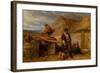 An Irish Eviction, 1850 (Oil on Panel)-Frederick Goodall-Framed Giclee Print