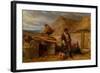 An Irish Eviction, 1850 (Oil on Panel)-Frederick Goodall-Framed Giclee Print