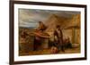 An Irish Eviction, 1850 (Oil on Panel)-Frederick Goodall-Framed Giclee Print