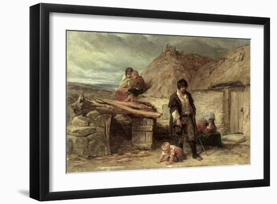 An Irish Eviction-Frederick Goodall-Framed Giclee Print