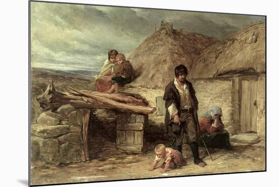 An Irish Eviction-Frederick Goodall-Mounted Giclee Print