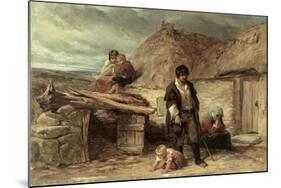 An Irish Eviction-Frederick Goodall-Mounted Giclee Print