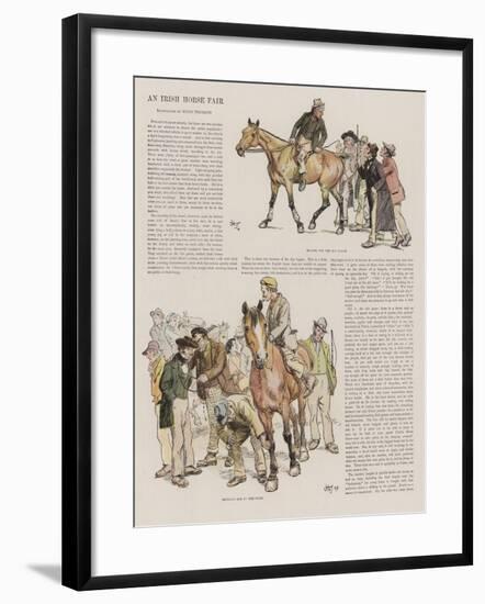 An Irish Horse Fair-Hugh Thomson-Framed Giclee Print