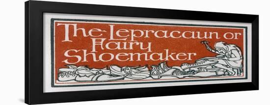 An Irish Leprechaun or Fairy Shoemaker-George Denham-Framed Art Print