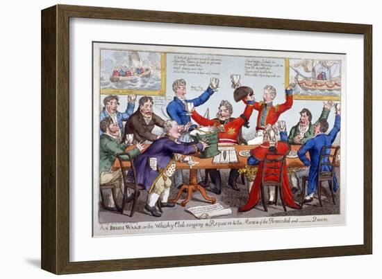 An Irish Wake..., 1821-C Williams-Framed Giclee Print