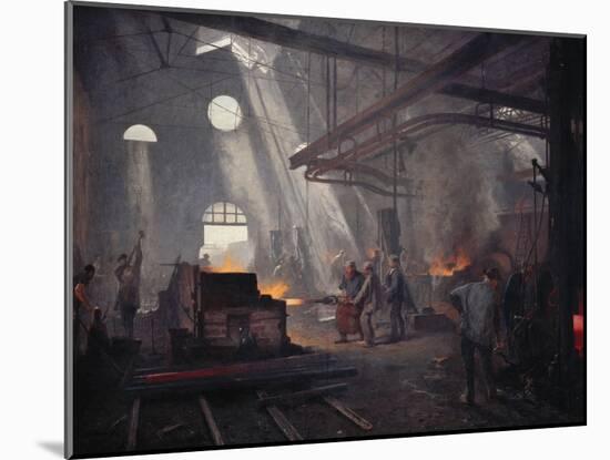 An Iron Foundry-Fernand Cormon-Mounted Giclee Print