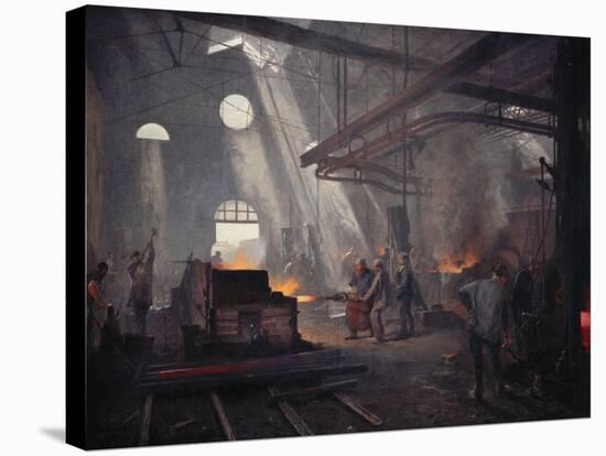 An Iron Foundry-Fernand Cormon-Stretched Canvas
