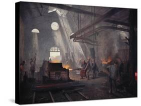 An Iron Foundry-Fernand Cormon-Stretched Canvas