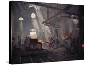 An Iron Foundry-Fernand Cormon-Stretched Canvas