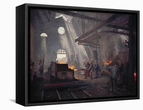 An Iron Foundry-Fernand Cormon-Framed Stretched Canvas