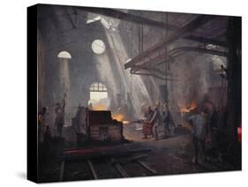 An Iron Foundry-Fernand Cormon-Stretched Canvas