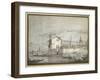 An Island in the Lagoon-Canaletto-Framed Giclee Print