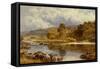 An Island on the LLugwy Just Below Capel Curig, North Wales-Benjamin Williams Leader-Framed Stretched Canvas