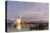 An Island on the Venetian Lagoon-George Edwards Hering-Stretched Canvas