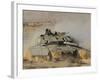 An Israel Defense Force Magach 7 Main Battle Tank in the Negev Desert-Stocktrek Images-Framed Photographic Print