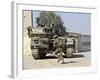 An Israel Defense Force Merkava Mark II Main Battle Tank in Urban Warfare-Stocktrek Images-Framed Photographic Print