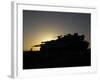 An Israel Defense Force Merkava Mark IV Main Battle Tank at Sunset-Stocktrek Images-Framed Photographic Print