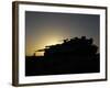 An Israel Defense Force Merkava Mark IV Main Battle Tank at Sunset-Stocktrek Images-Framed Photographic Print