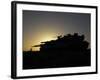 An Israel Defense Force Merkava Mark IV Main Battle Tank at Sunset-Stocktrek Images-Framed Photographic Print