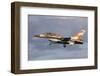 An Israeli Air Force F-16B Netz Prepares for Landing-Stocktrek Images-Framed Photographic Print